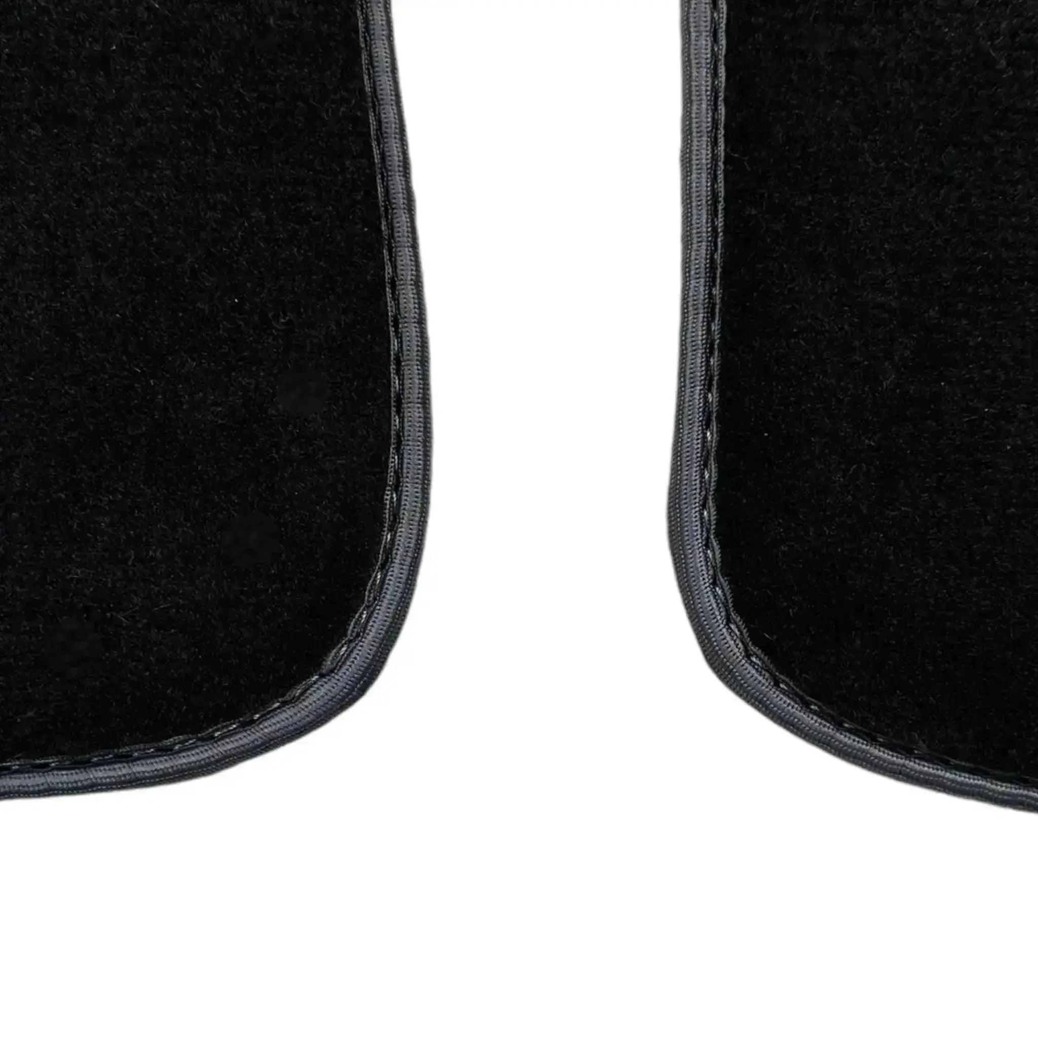 Black Floor Mats for Mini Cooper / One R50 (2001-2007) with Gray Trim - AutoWin
