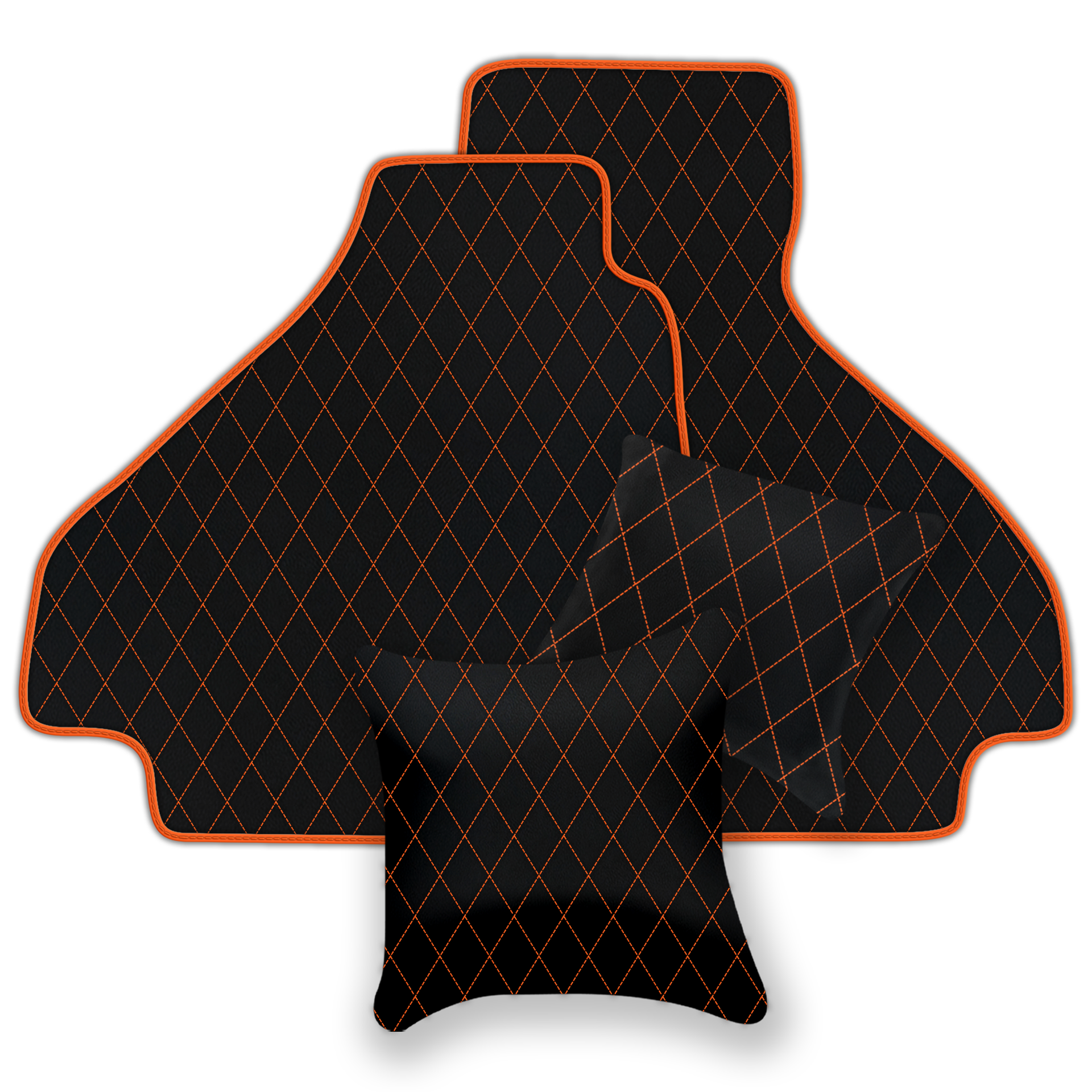 Premium Black Leather Floor Mats for Ferrari Mondial (1983-1993)