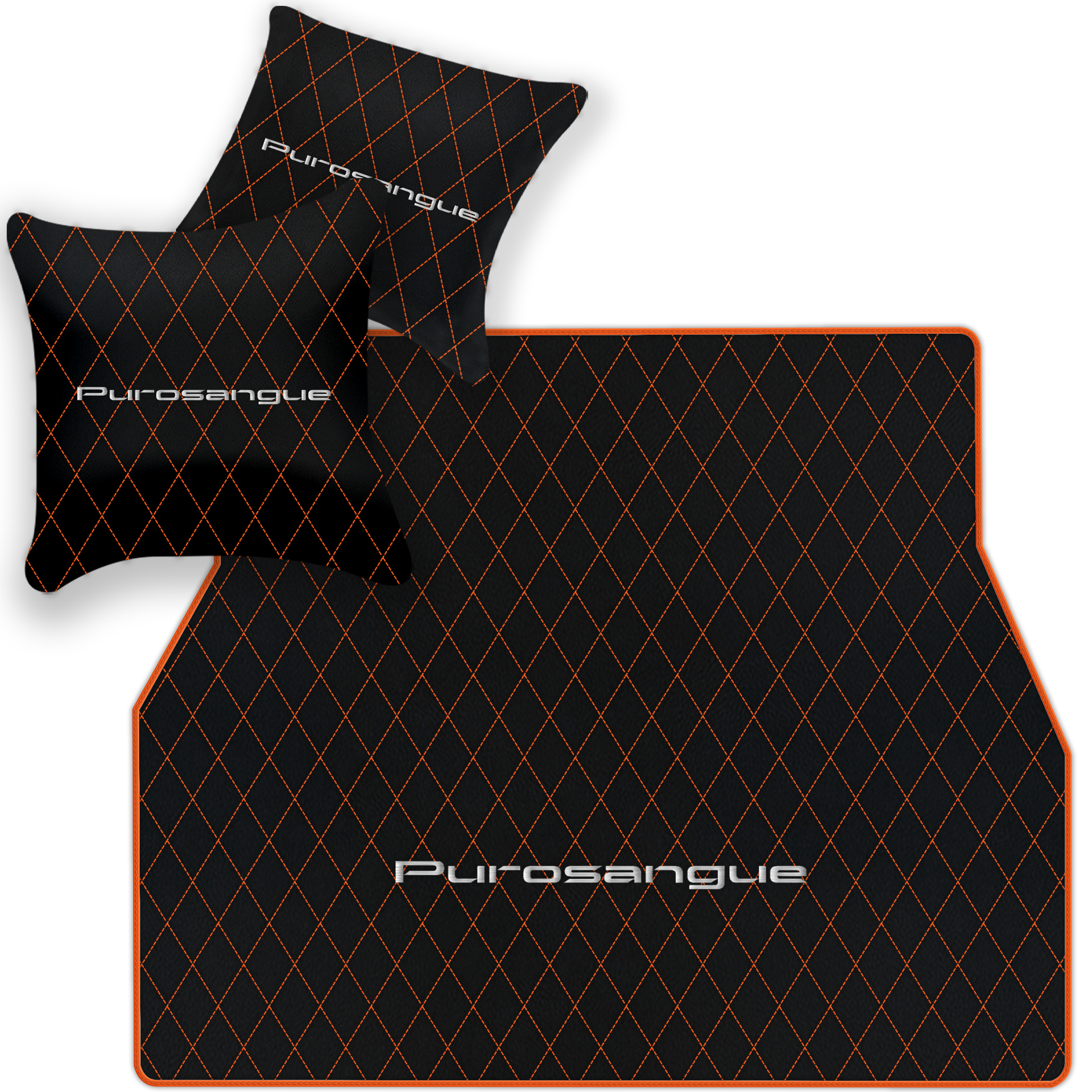 Premium Black Leather Floor Mats for Rolls Royce Shadow (1965-1977)