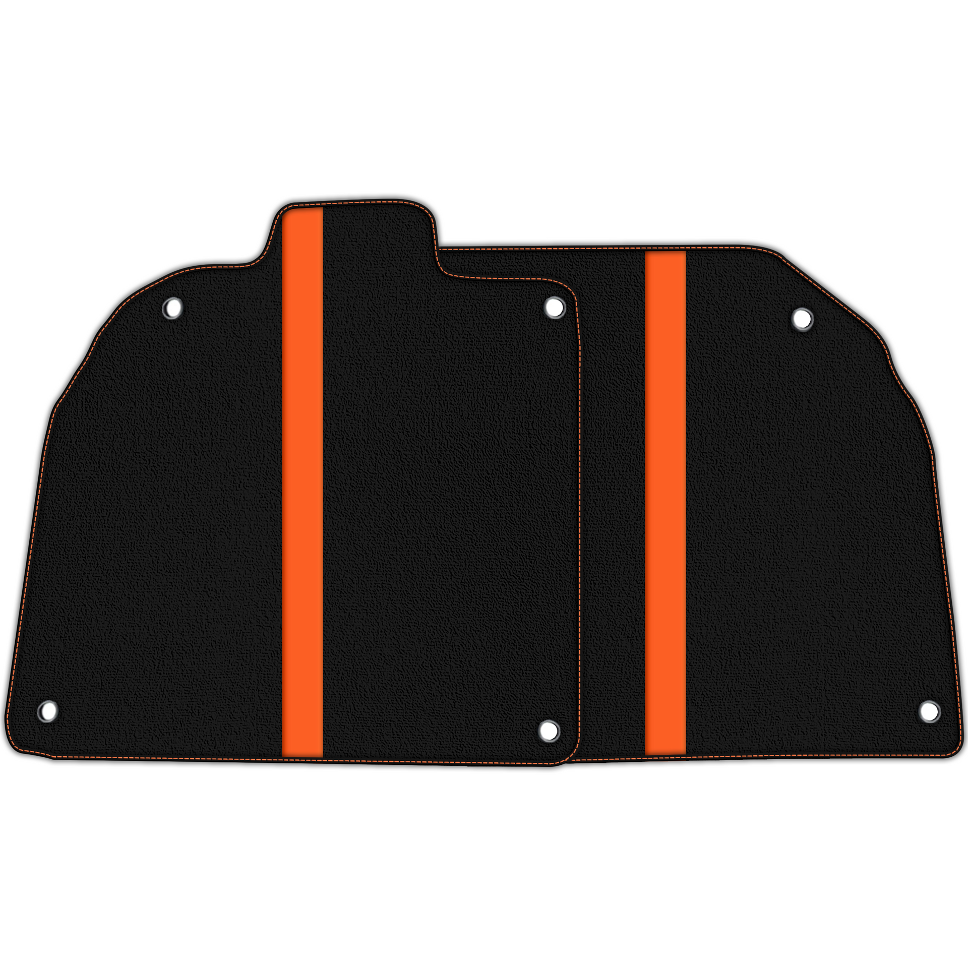 Custom Black Floor Mats with Leather for Lamborghini Aventador SV