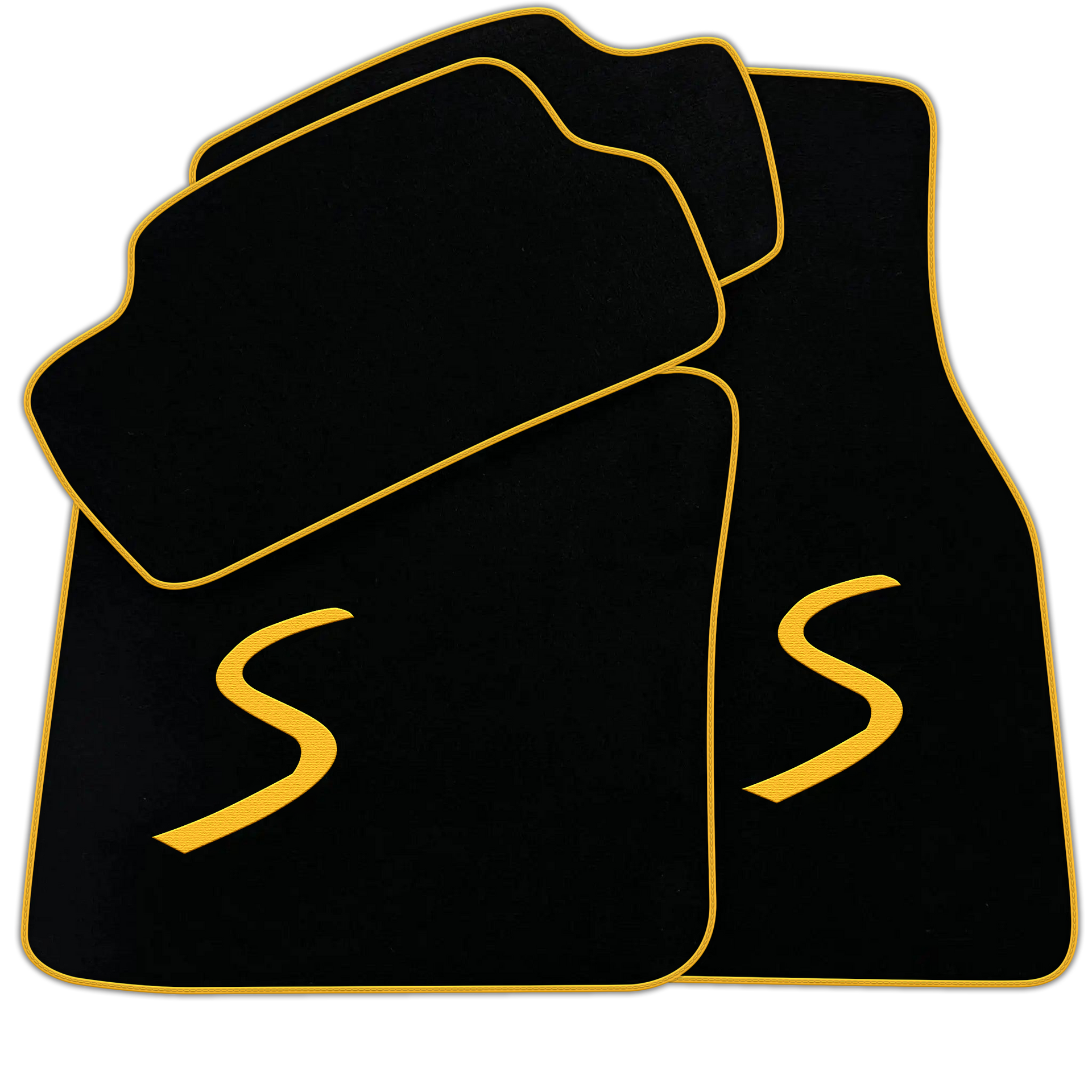 Black Floor Mats for Mini Cooper / One Electric (2020-2023)