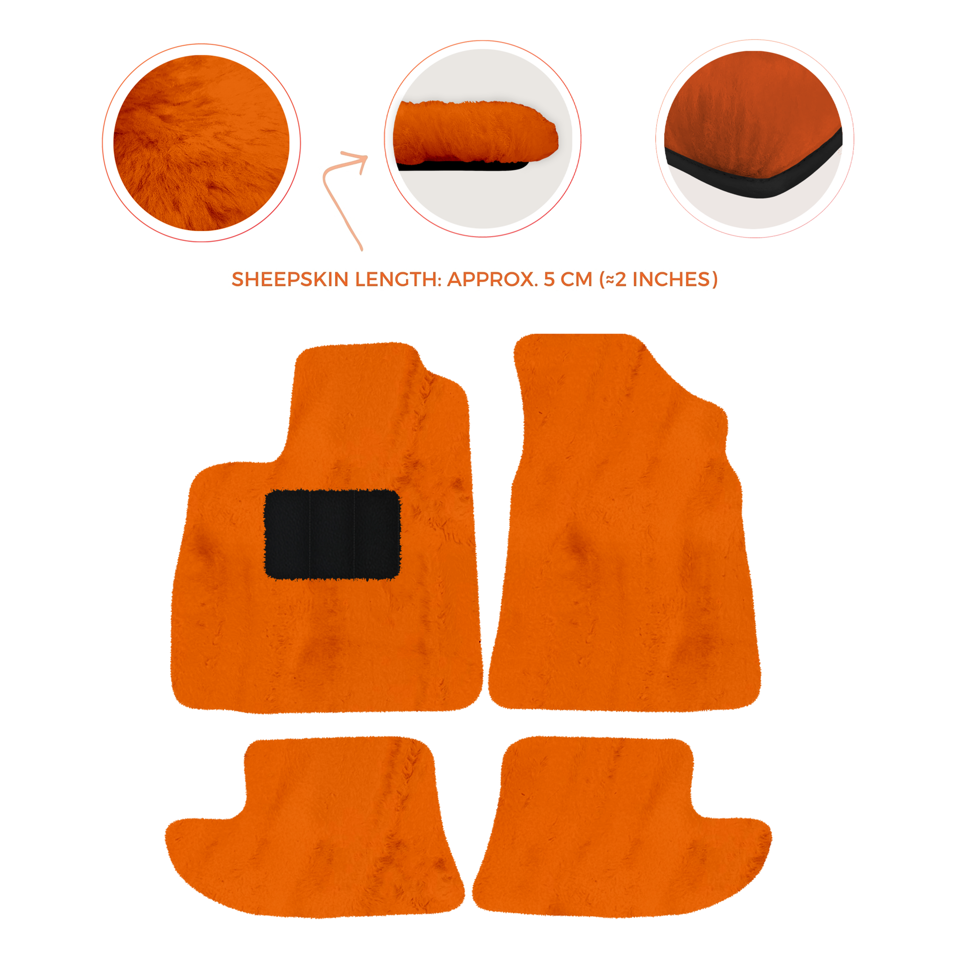 Premium Sheepskin Floor Mats for Bentley Continental GTC (2006–2011)