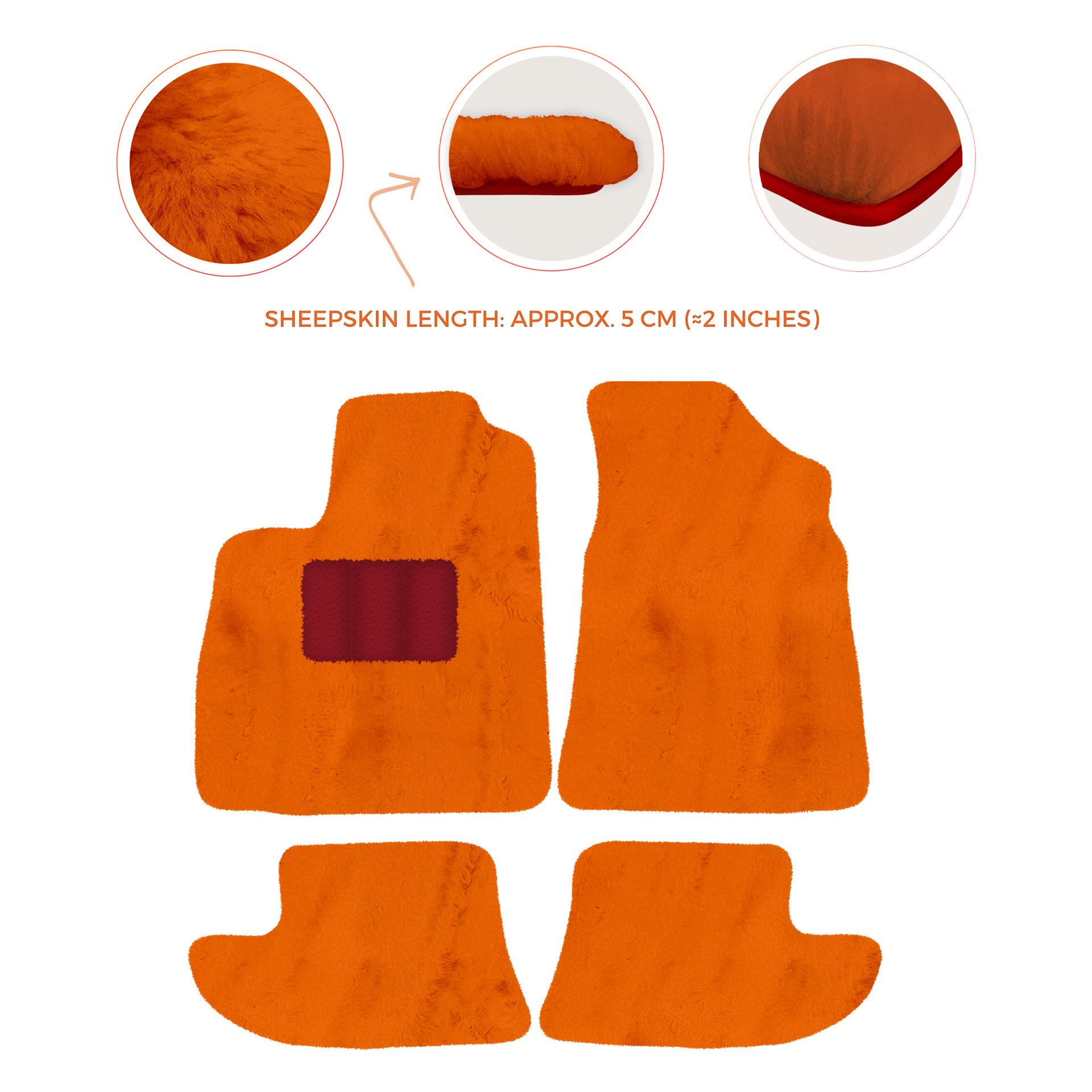 Premium Sheepskin Floor Mats for Bentley Continental GTC (2011-2018)