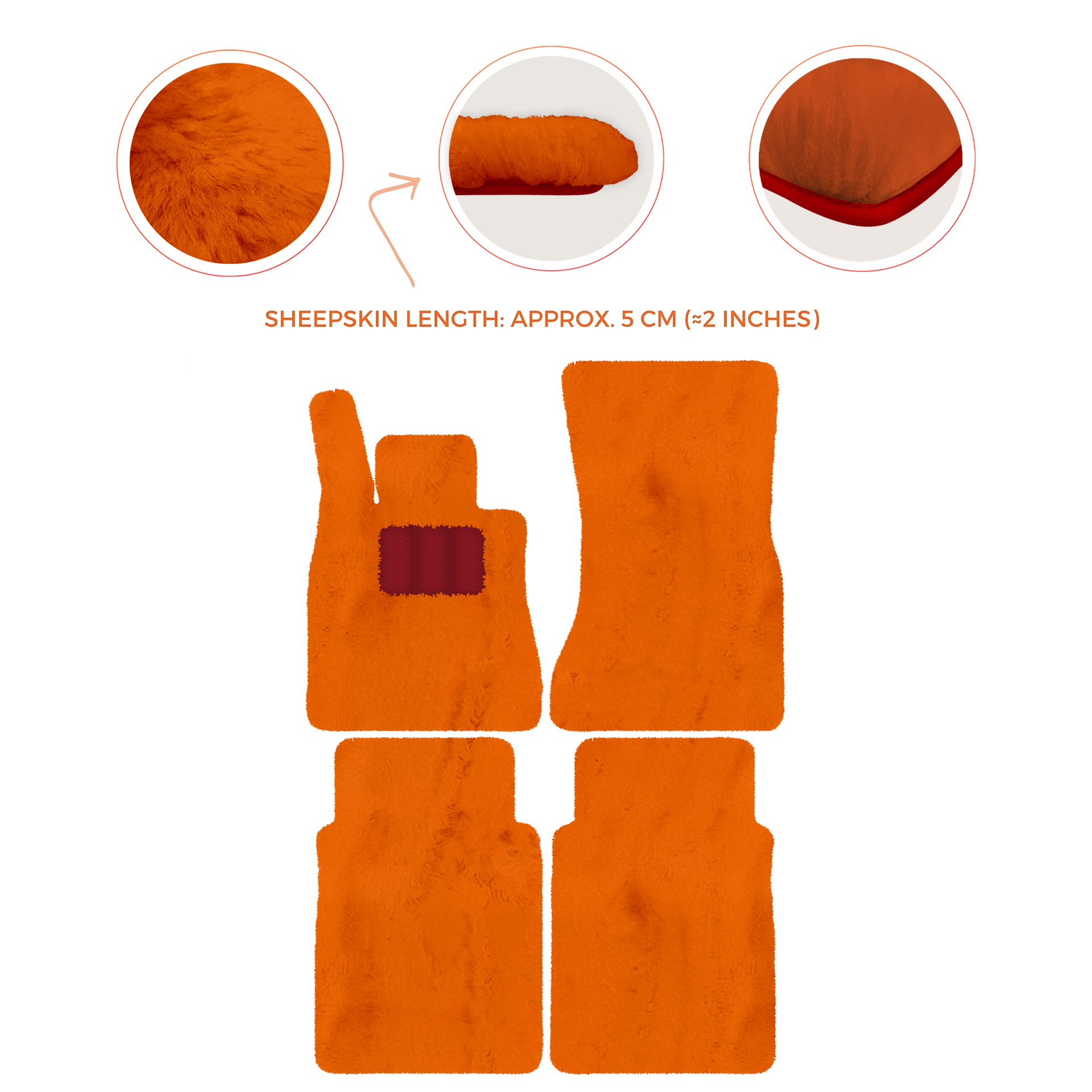 Luxury Sheepskin Floor Mats for Mercedes-Benz G-Class W463 (2018-2023)