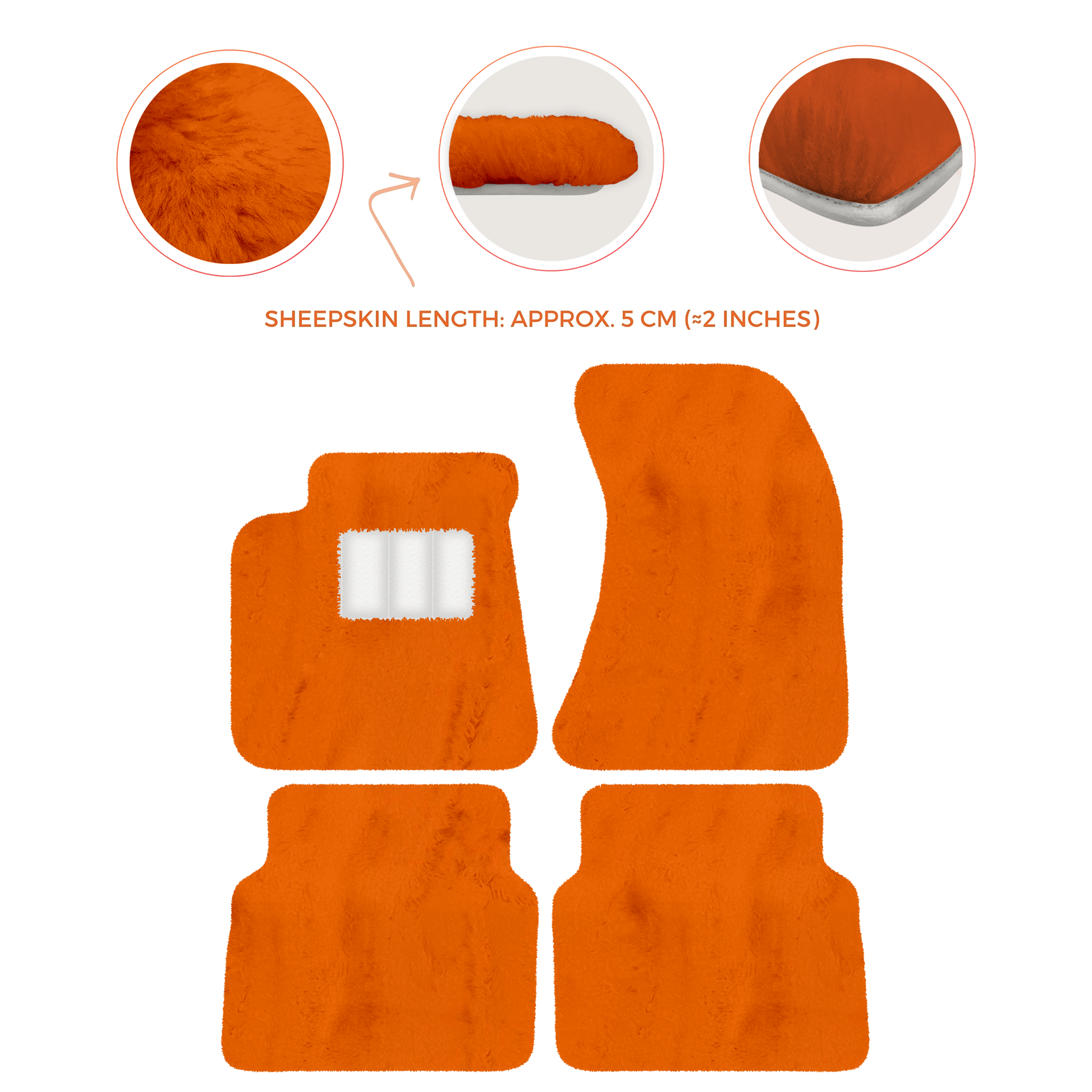 Luxury Sheepskin Floor Mats for Rolls-Royce Wraith (2013-2023)