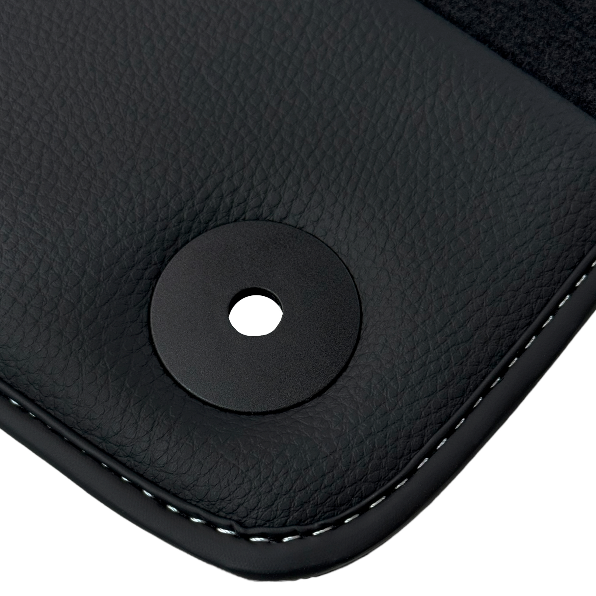 Black Floor Mats for Lamborghini Urus with Carbon Fiber Leather