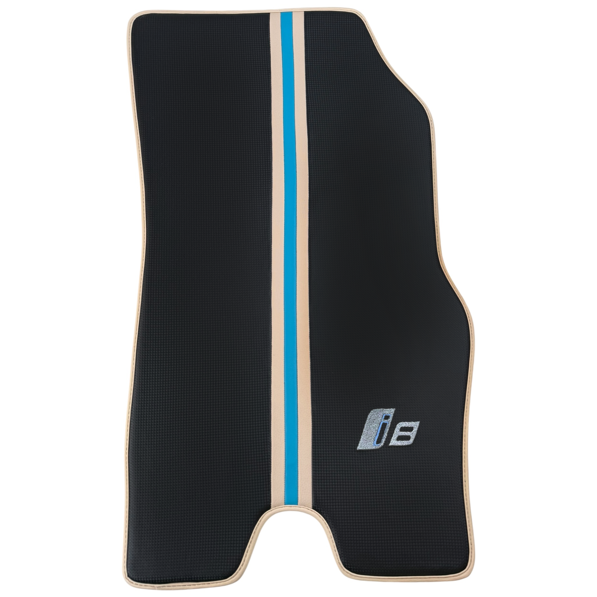 Customizable Floor Mats from Carpet with Leather for BMW i8 - AutoWin