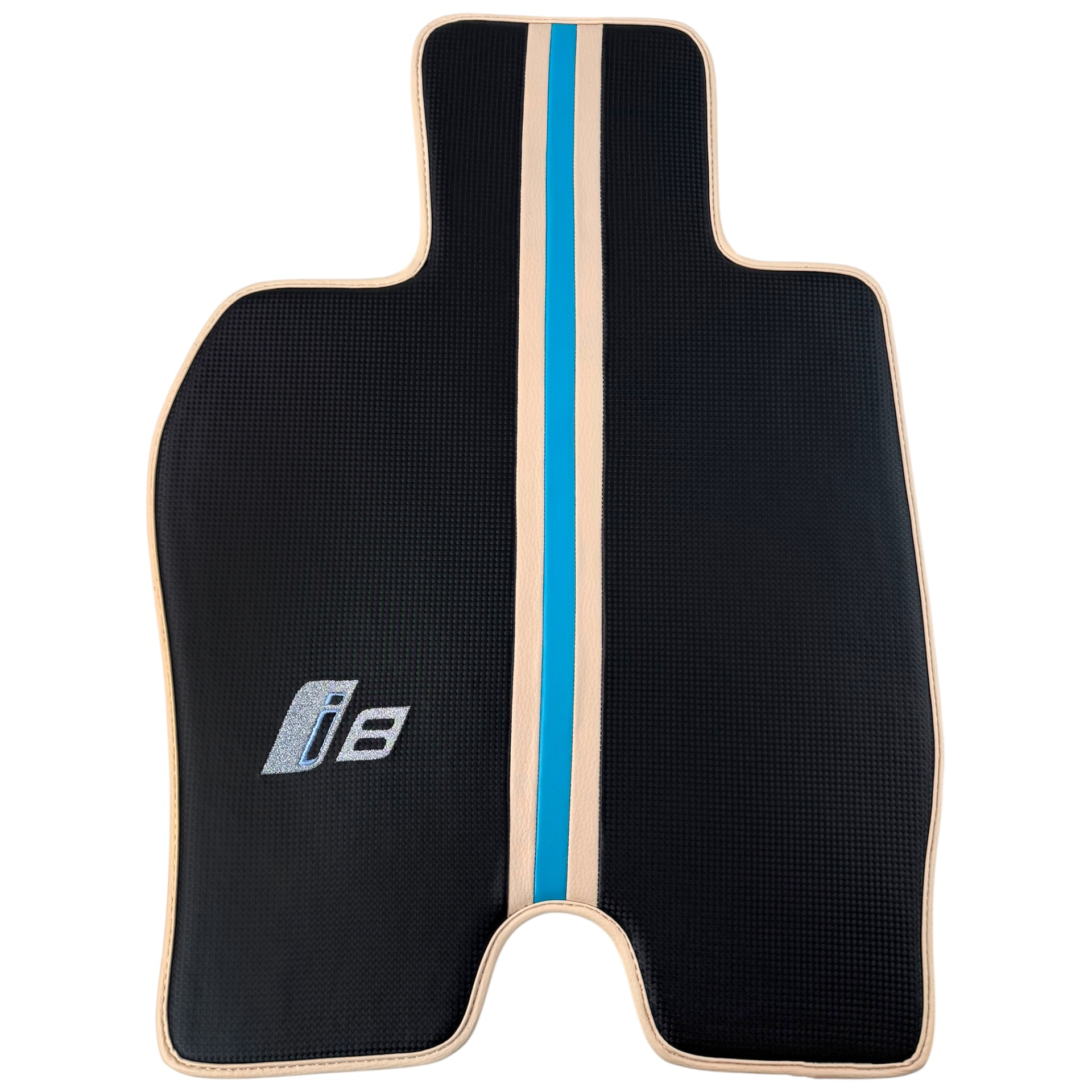 Customizable Floor Mats from Carpet with Leather for BMW i8 - AutoWin