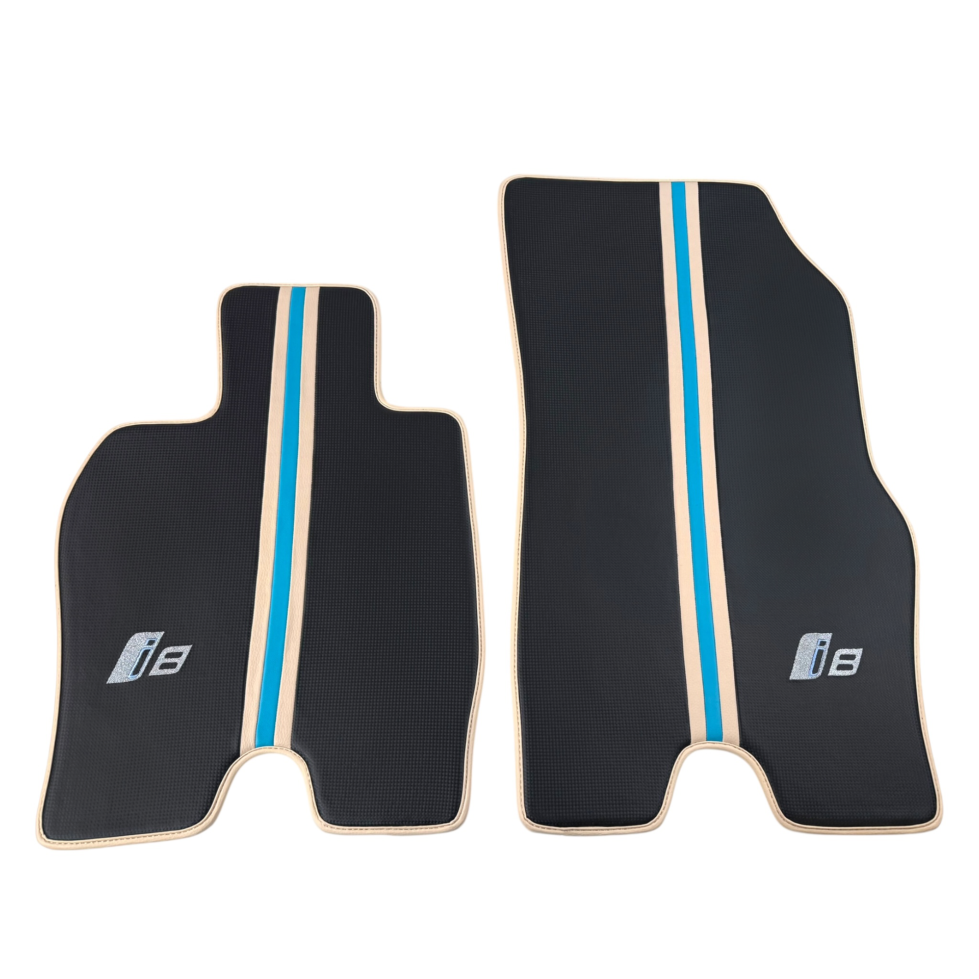 Customizable Floor Mats from Carpet with Leather for BMW i8 - AutoWin