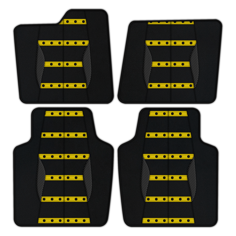 Customizable Leather Floor Mats with AW22 Pattern for Ferrari Purosangue (2023-2024)