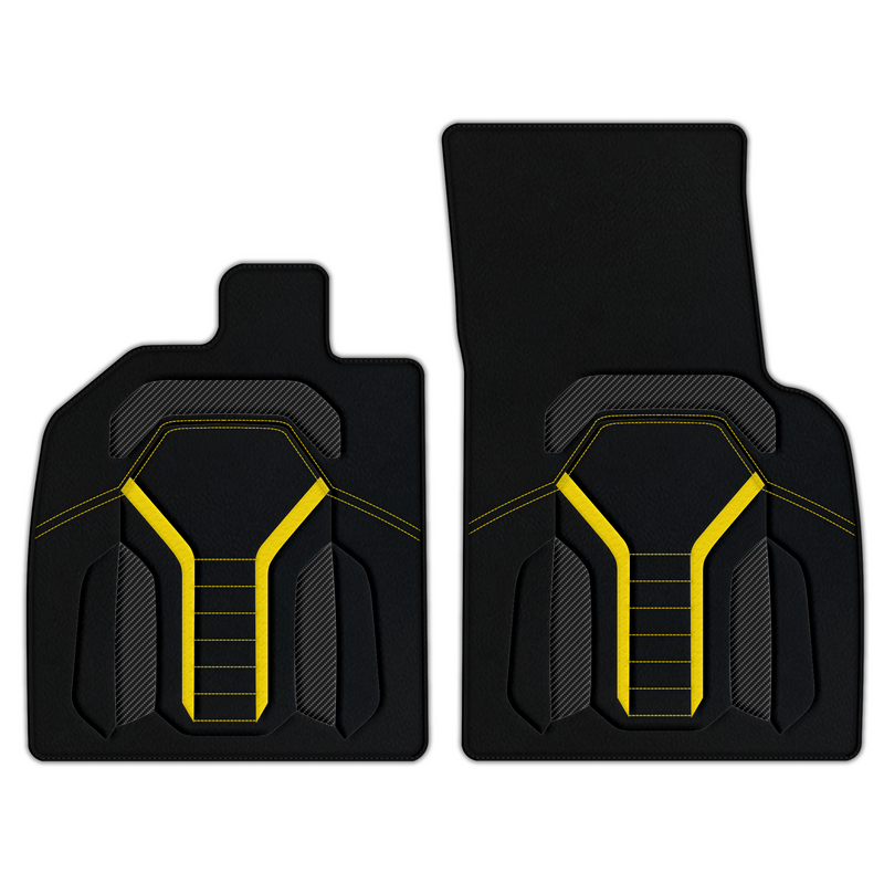 Customizable Leather Floor Mats with AW47 Pattern for Audi R8 (2015-2023)