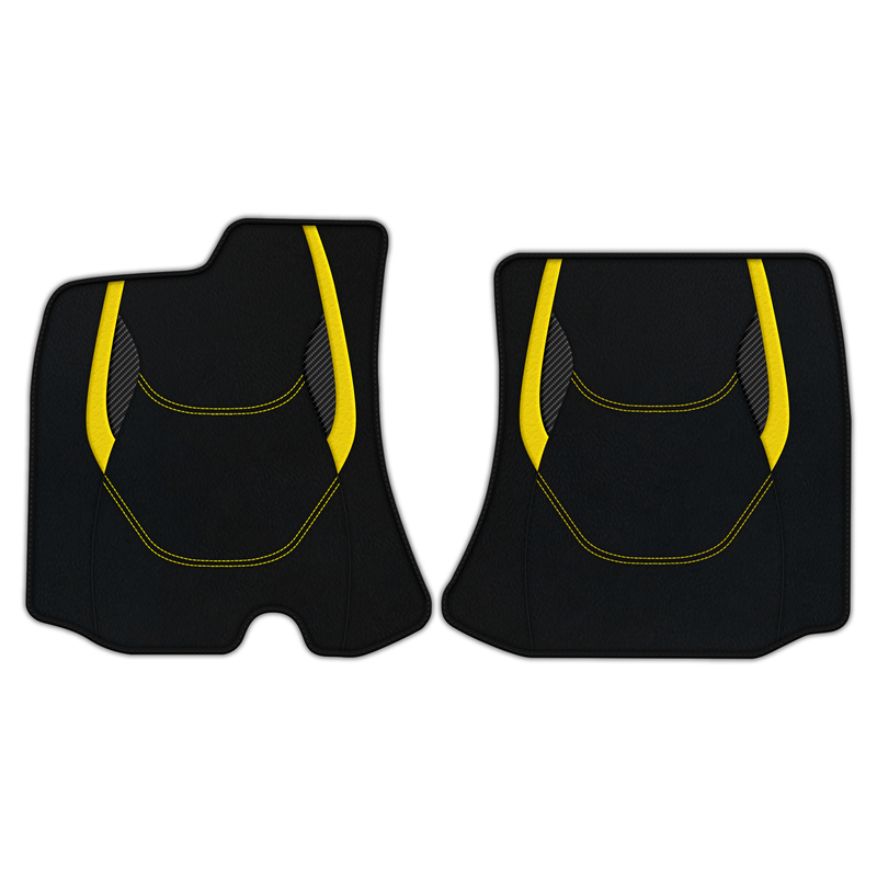 Customizable Leather Floor Mats with AW23 Pattern for Ferrari Roma (2021-2024)