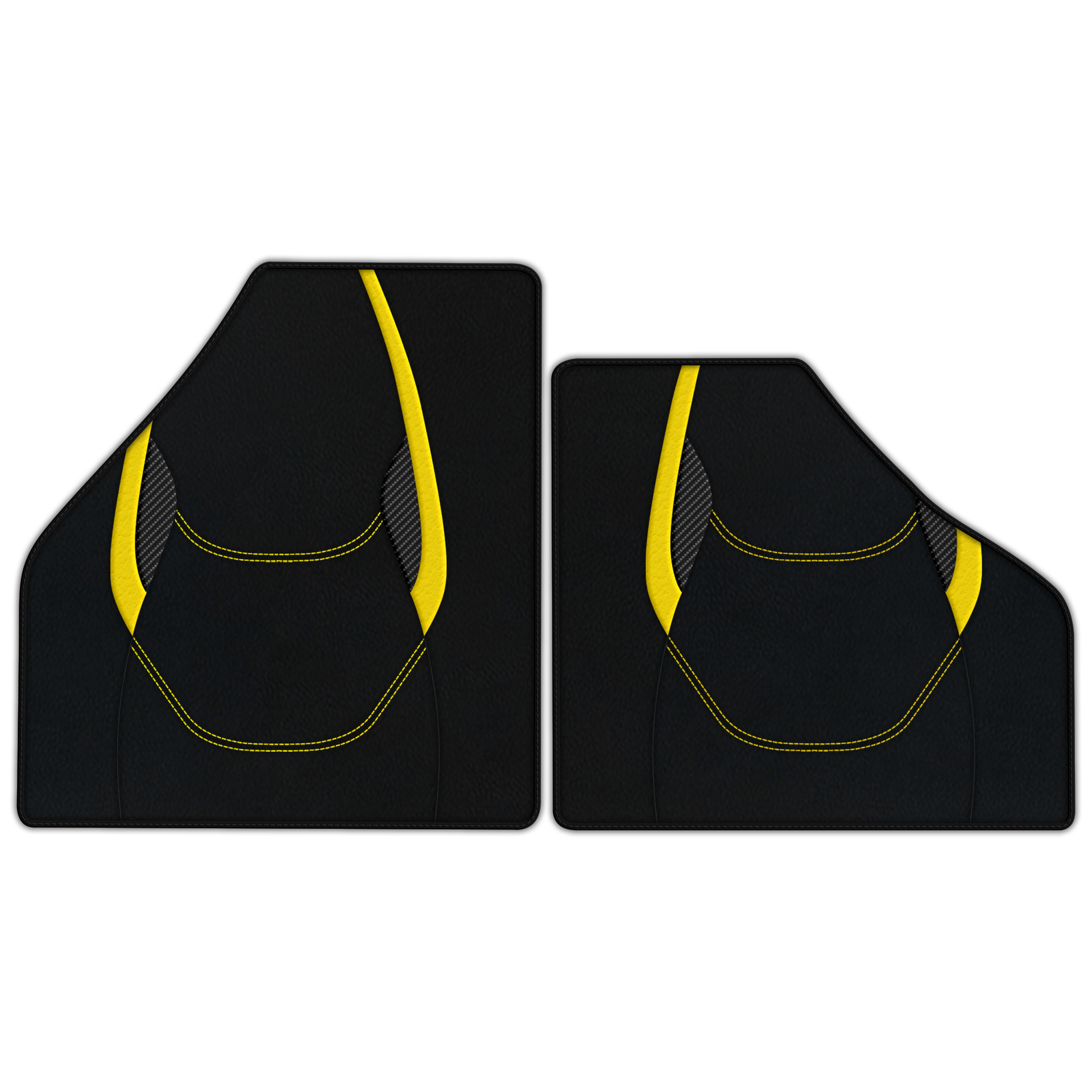 Customizable Leather Floor Mats for Ferrari F40 with AW23 Pattern