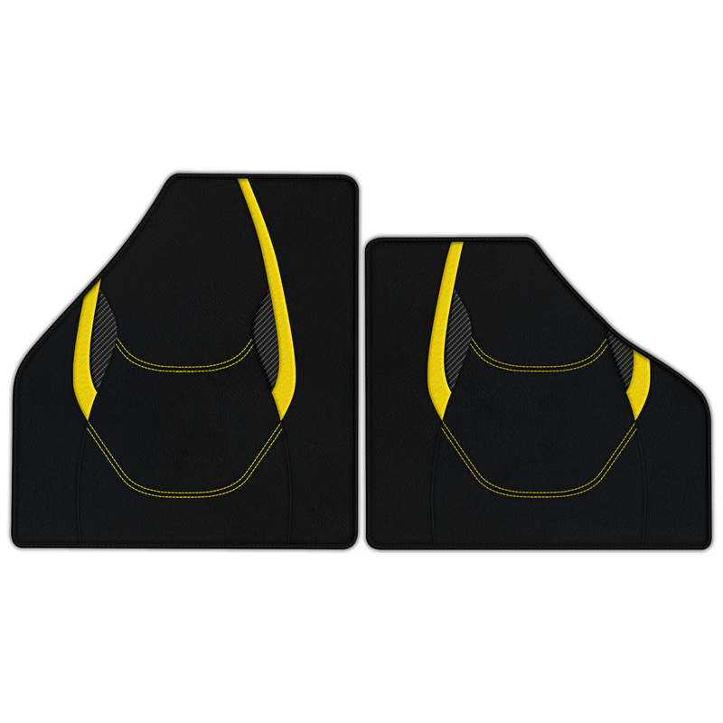 Customizable Leather Floor Mats with AW23 Pattern for Ferrari F50 (1995-1997)