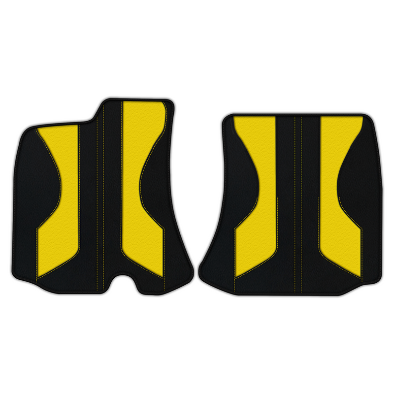 Customizable Leather Floor Mats with Pattern ER56 V2 Edition for Ferrari Roma (2021-2024)