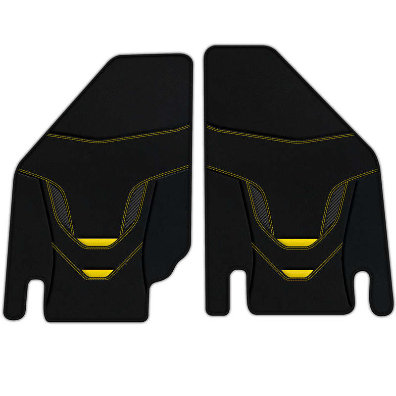 Customizable Leather Floor Mats with AW46 Pattern for Lamborghini Countach (1974–1990)