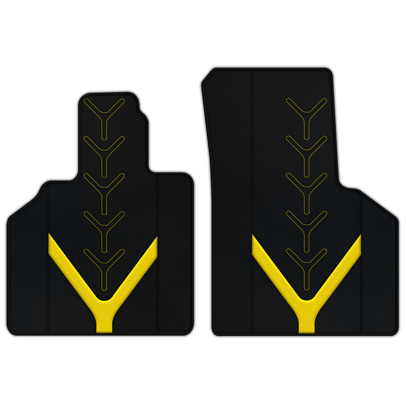 Customizable Leather Floor Mats with AW25 Pattern for Lamborghini Gallardo (2004-2014)