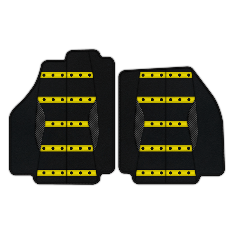 Customizable Leather Floor Mats with AW22 Pattern for Ferrari 488 Pista Spider (2019-2021)