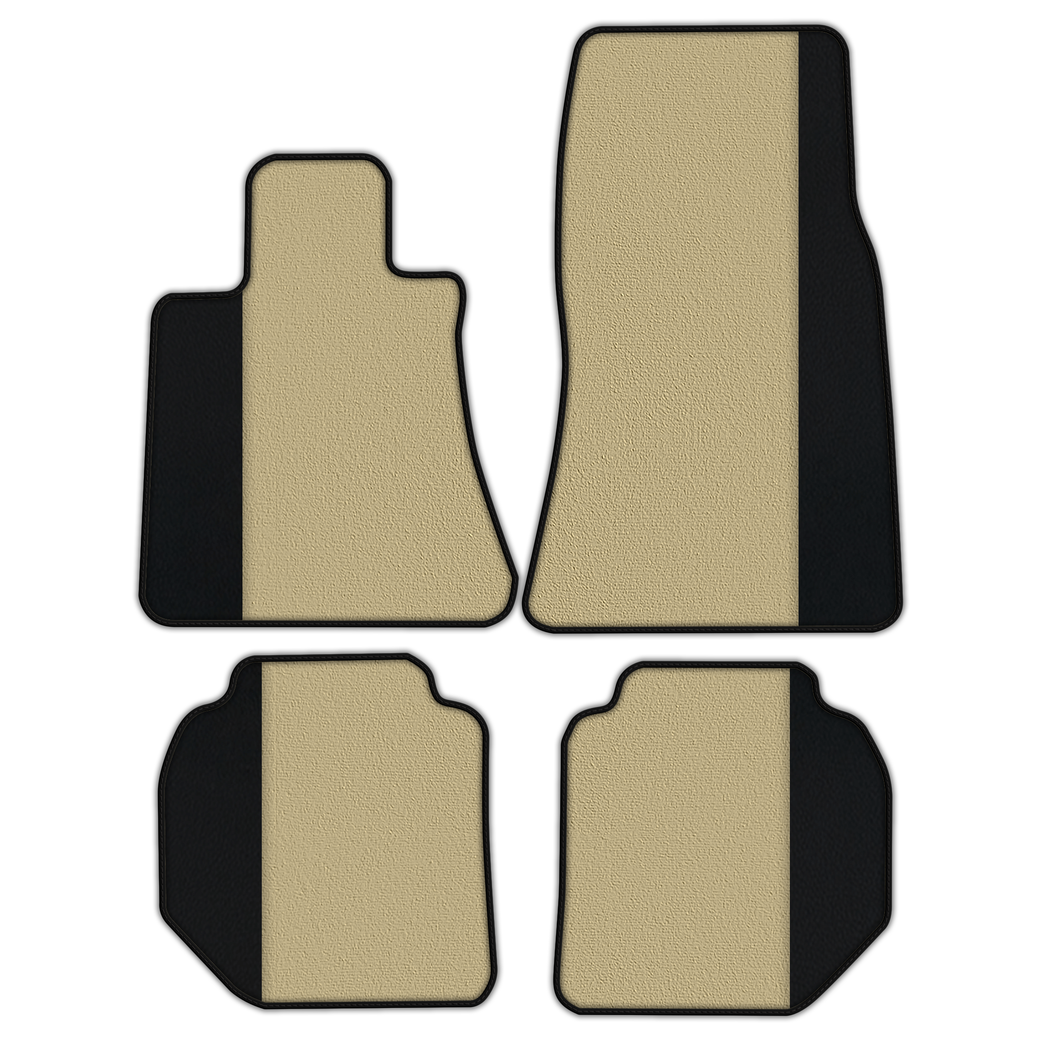 Customizable Floor Mats From Carpet With Leather for Rolls Royce Ghost Series II (2021–2024)