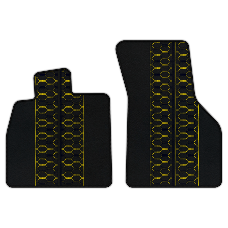 Customizable Leather Floor Mats with AD1 Pattern for Audi TT MK1 Convertible (1998-2006)