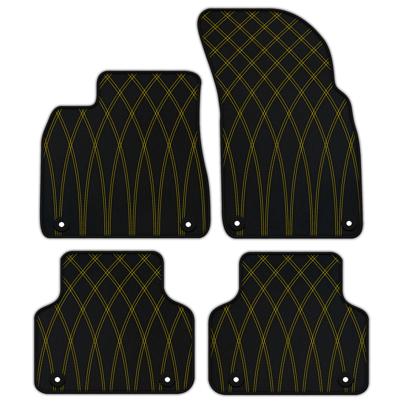 Customizable Leather Floor Mats with AW34 Pattern for Bentley Bentayga (2015-2023)