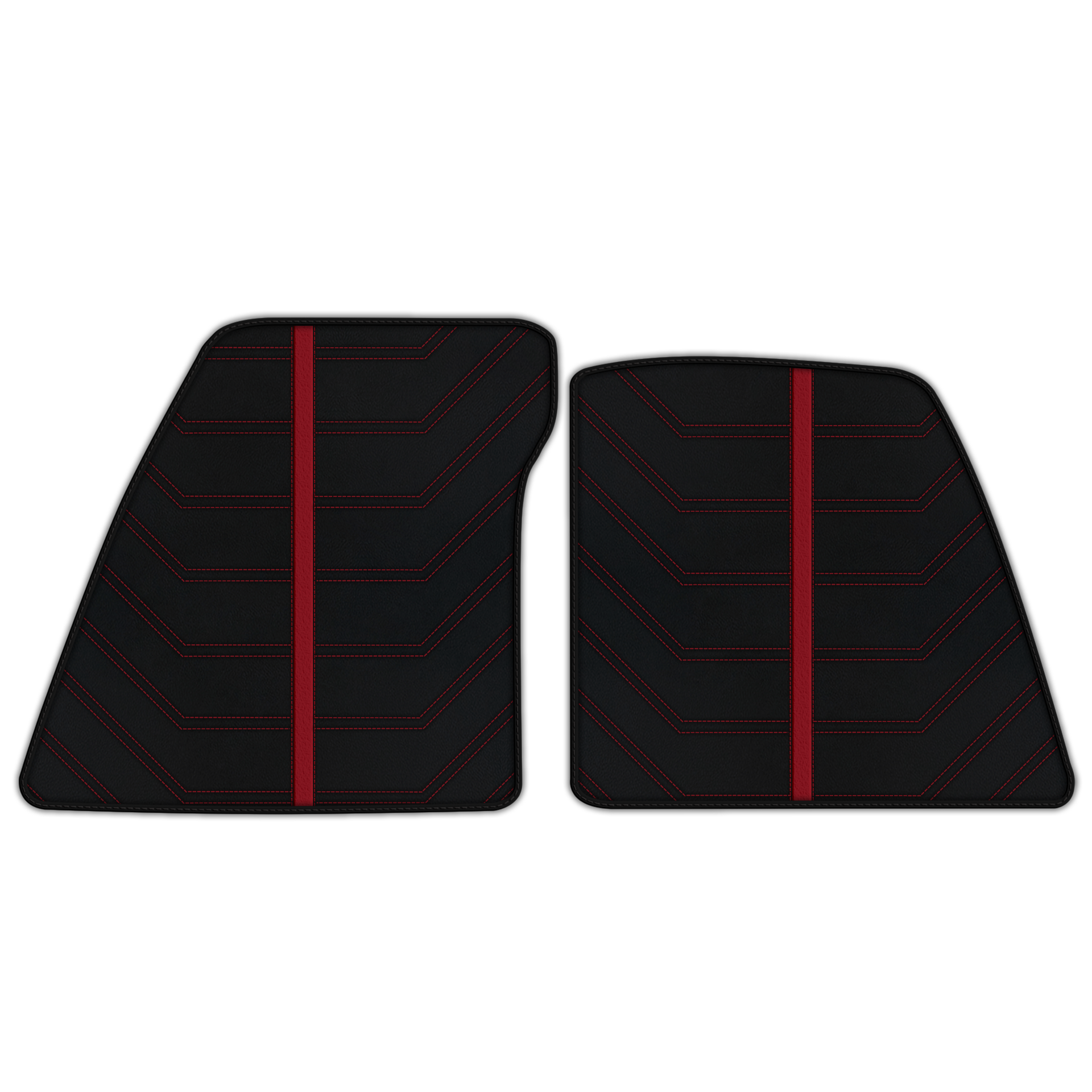 Customizable Leather Floor Mats with Pattern for Ferrari 296 GTB (2022-2025) - AutoWin