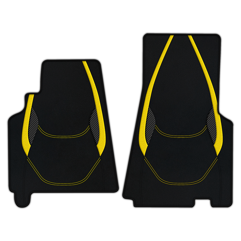 Customizable Leather Floor Mats with AW23 Pattern for Ferrari 550 Maranello (1996-2002)