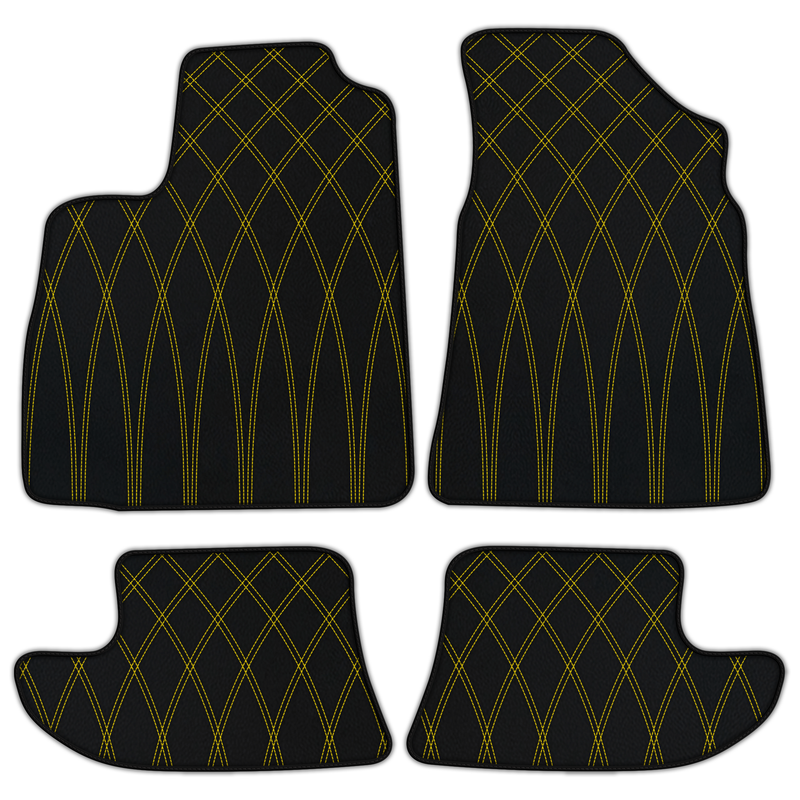 Customizable Leather Floor Mats with AW34 Pattern for Bentley Continental GT (2003-2011)