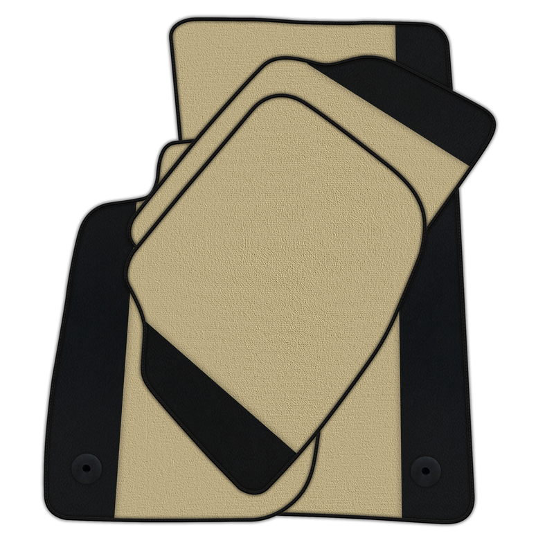 Customizable Floor Mats From Carpet With Leather for Bentley Continental GT (2018–2023)