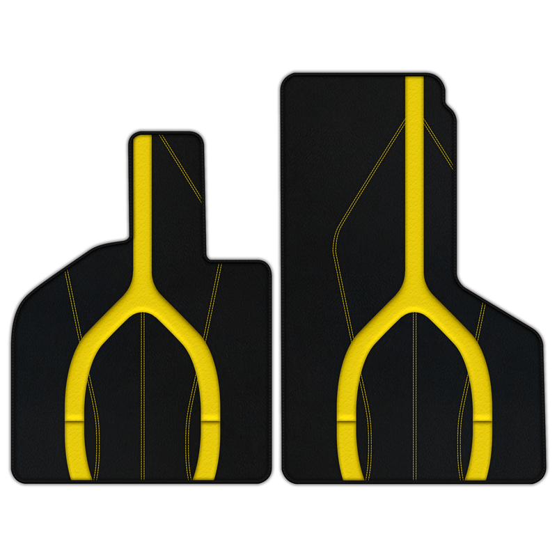 Customizable Leather Floor Mats with AW21 Pattern for Lamborghini Huracan STO (2021-2024)