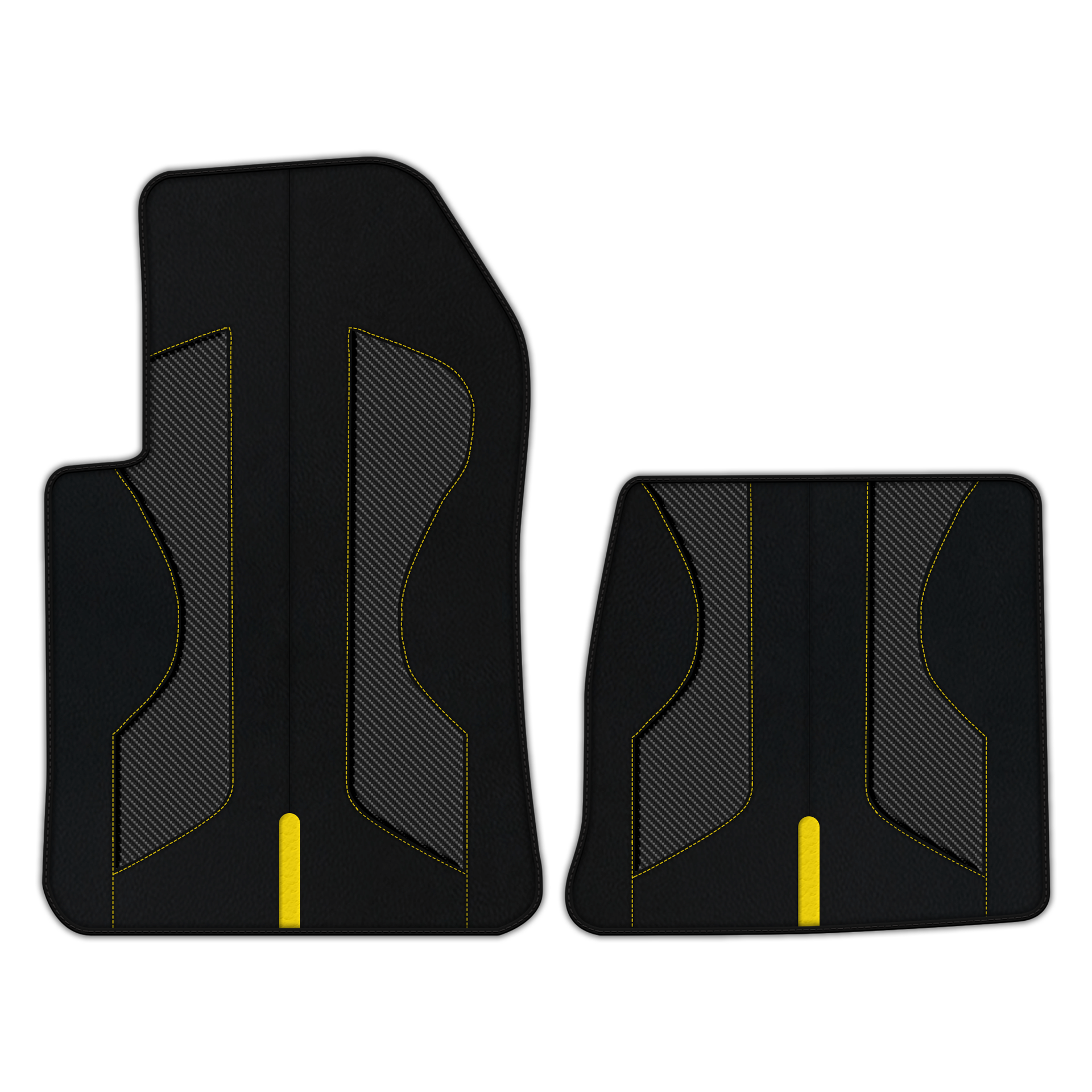 Custom Leather Floor Mats with AW23 Pattern for Ferrari 550 Maranello