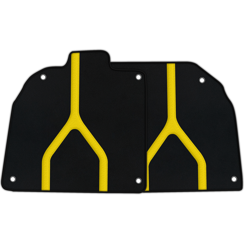 Customizable Floor Mats From Carpet with Leather A56 Pattern for Lamborghini Aventador SVJ