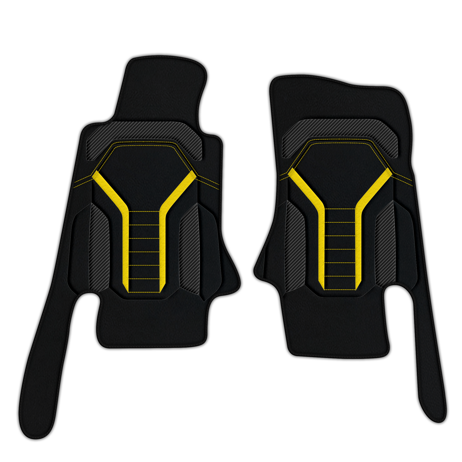 Customizable Leather Floor Mats for Chevy Corvette C5 - AW46 Pattern