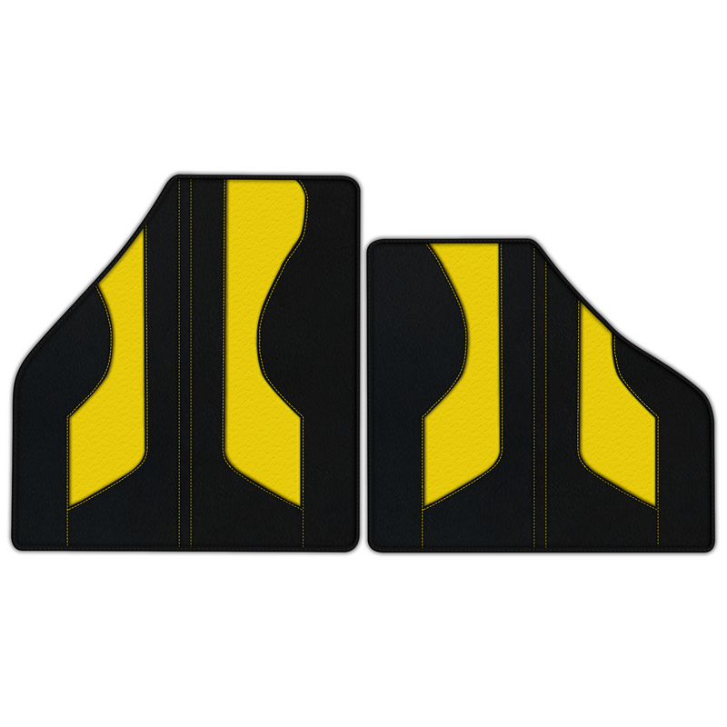 Customizable Leather Floor Mats with Pattern ER56 V2 Edition for Ferrari F50 (1995-1997)