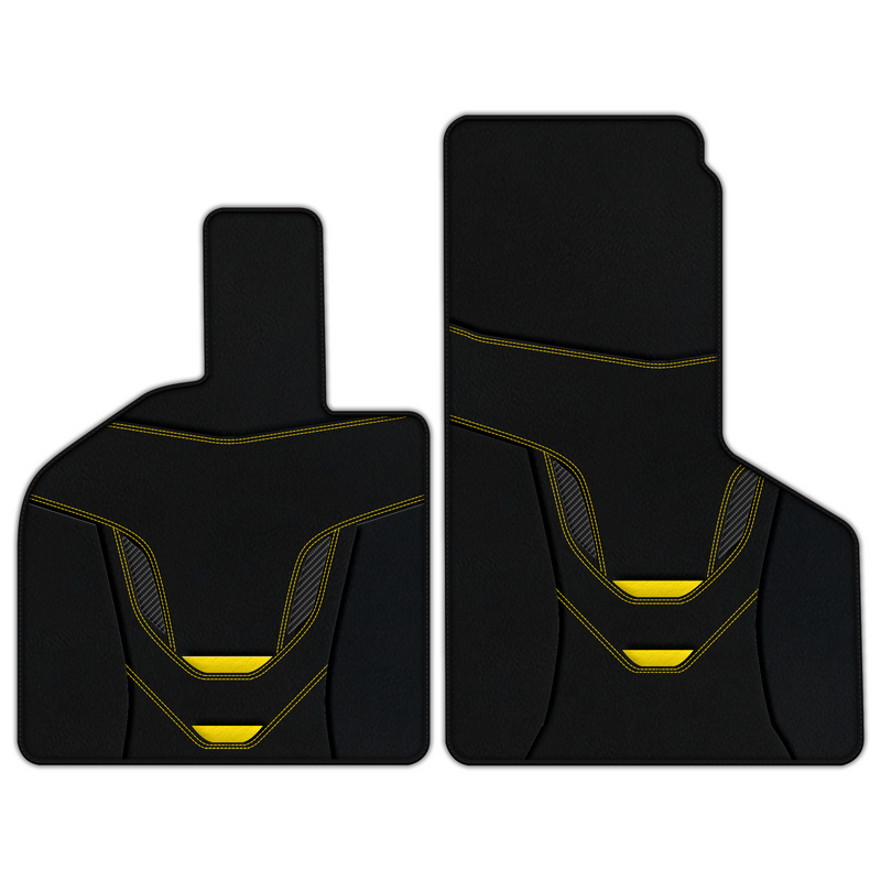 Customizable Leather Floor Mats with AW46 Pattern for Lamborghini Huracan Performante (2017-2019)