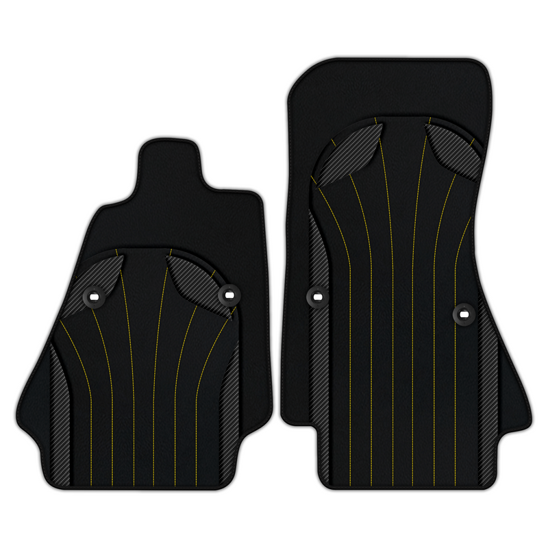 Customizable Leather Floor Mats with AW38 Pattern for Bugatti Chiron (2016-2022)