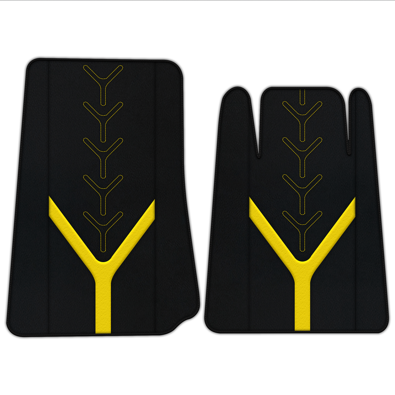Customizable Leather Floor Mats with AW25 Pattern for Lamborghini Espada (1968-1978)