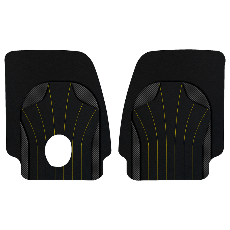 Customizable Leather Floor Mats with AW38 Pattern for Ferrari Monza SP2 (2018-2023)