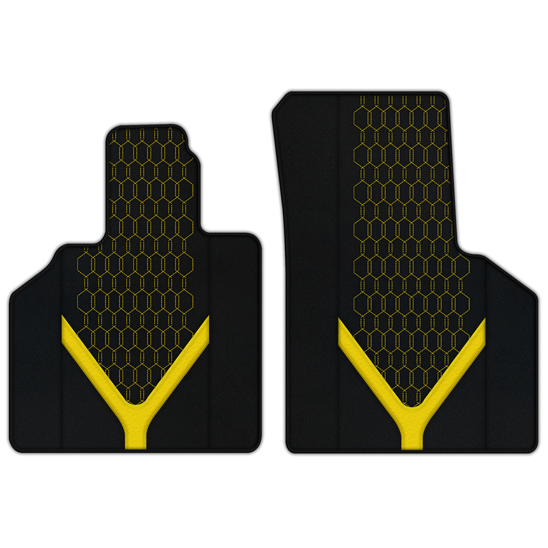 Customizable Leather Floor Mats with AW26 Pattern for Lamborghini Gallardo (2004-2014)