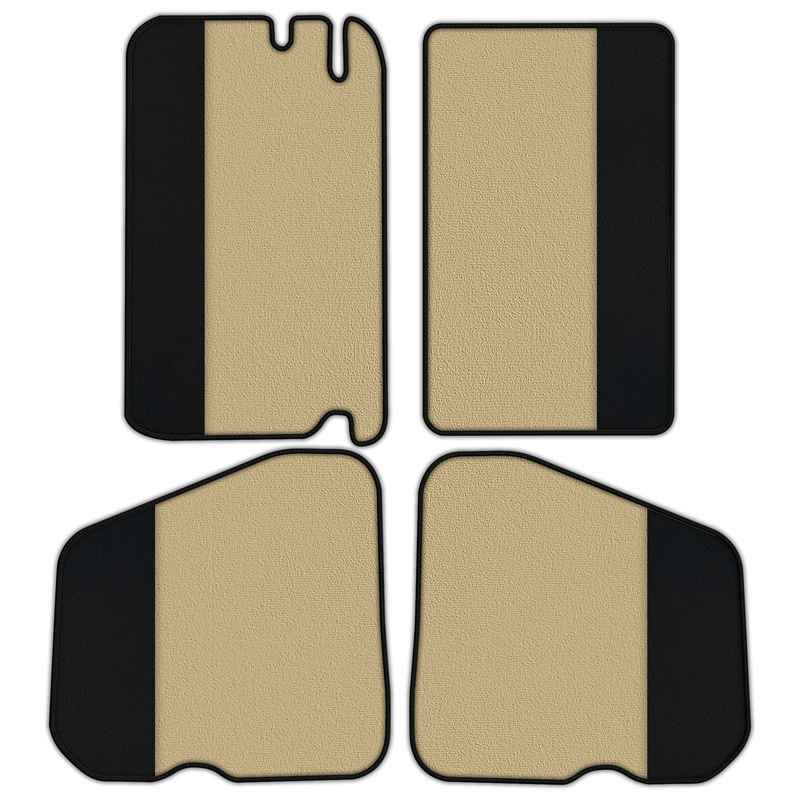 Customizable Floor Mats From Carpet With Leather for Rolls-Royce Shadow (1965-1977)