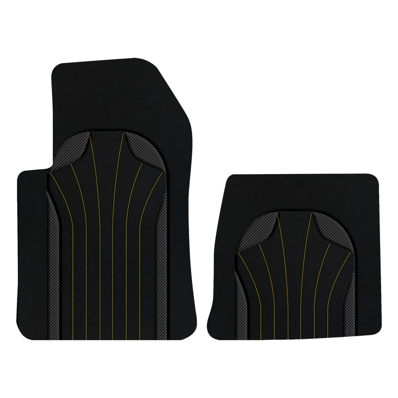 Customizable Leather Floor Mats with AW38 Pattern for Ferrari 599 Coupe (2006-2012)