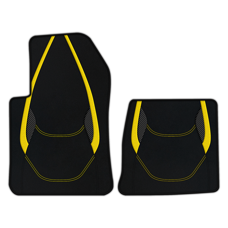 Customizable Leather Floor Mats with AW23 Pattern for Ferrari 599 Coupe (2006-2012)