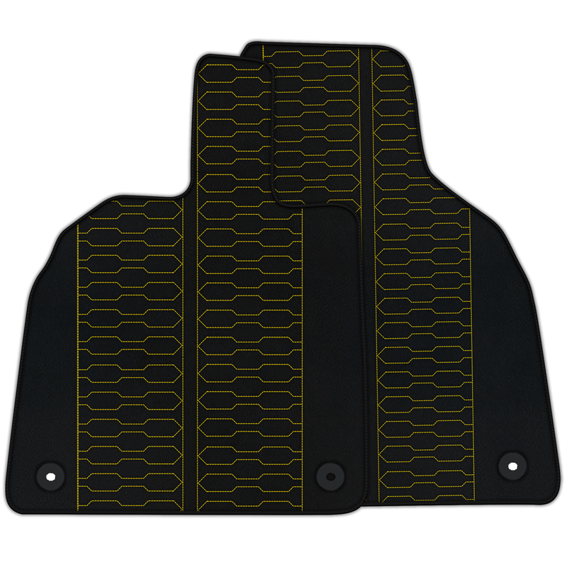 Customizable Leather Floor Mats with ER56 Pattern for Lamborghini Aventador (2012-2022)