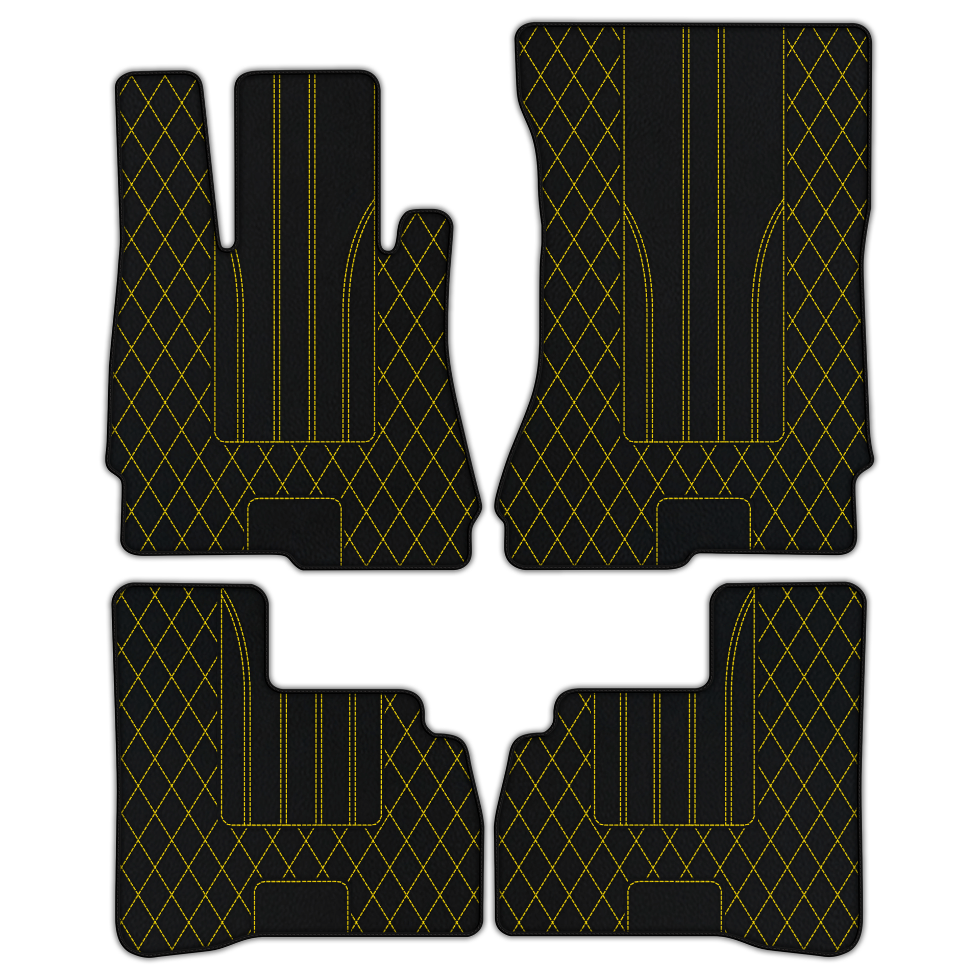 Customizable Leather Floor Mats with AW06 Pattern for Mercedes Benz S-Class W222 (2013-2020) Short Wheelbase - AutoWin