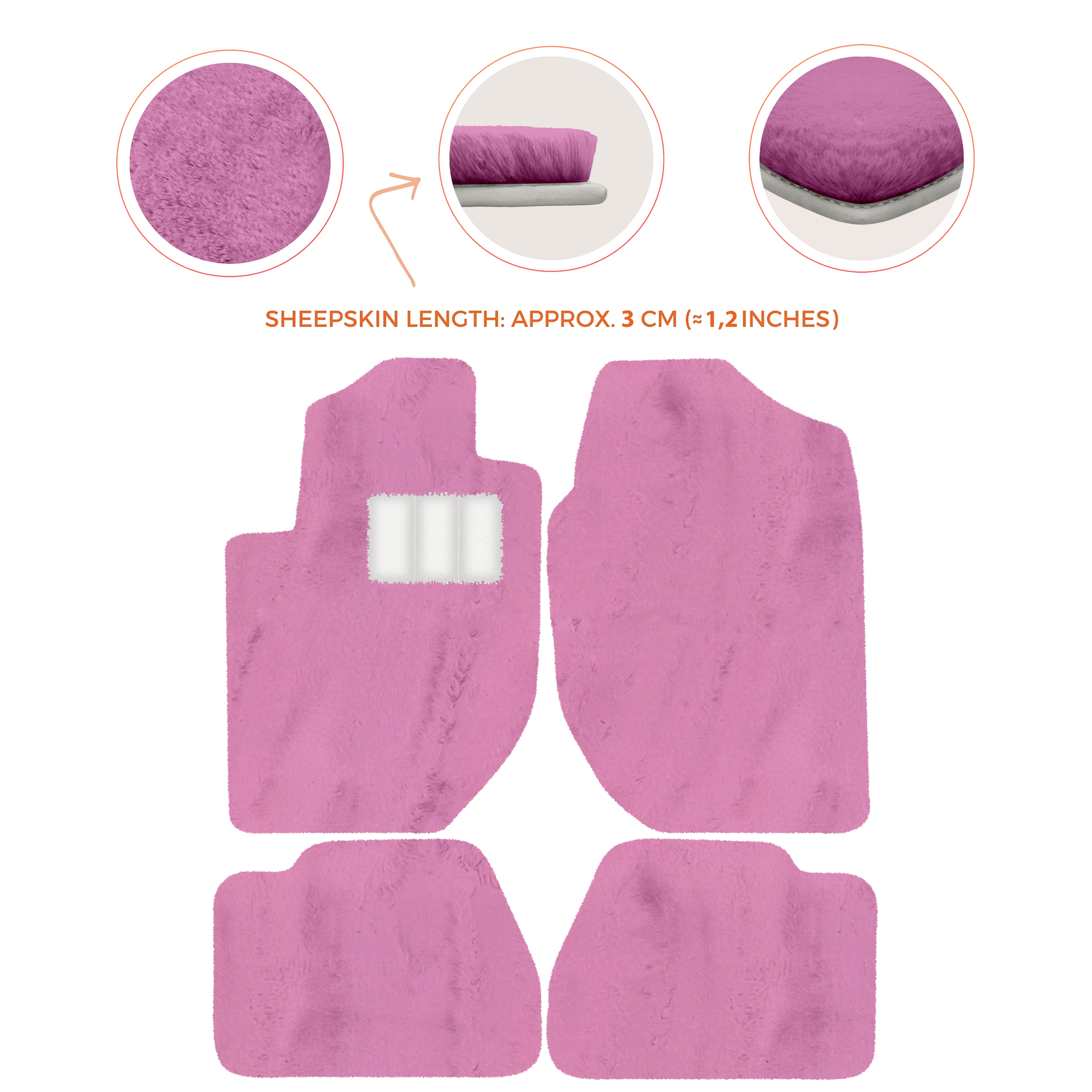 Premium Sheepskin Floor Mats for Land Rover Freelander (1997-2003)