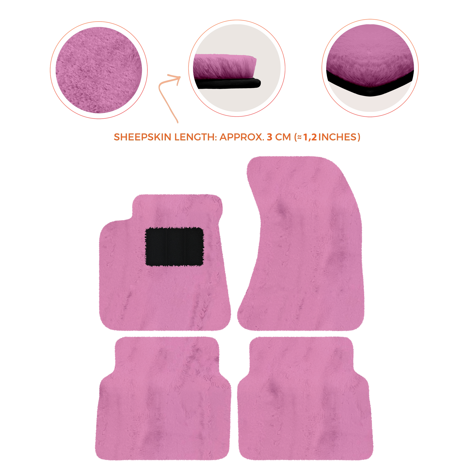 Luxury Sheepskin Floor Mats for Rolls-Royce Wraith (2013-2023)