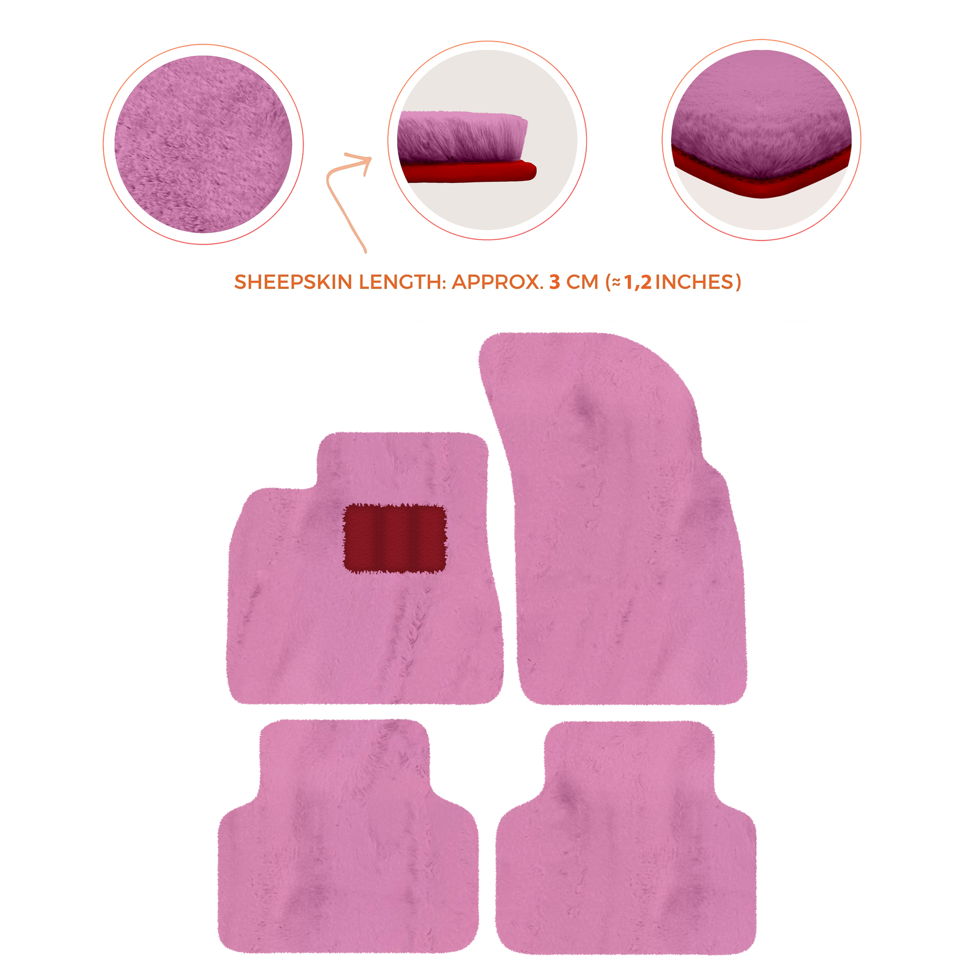 Premium Luxury Sheepskin Floor Mats for Bentley Bentayga 2015-2023