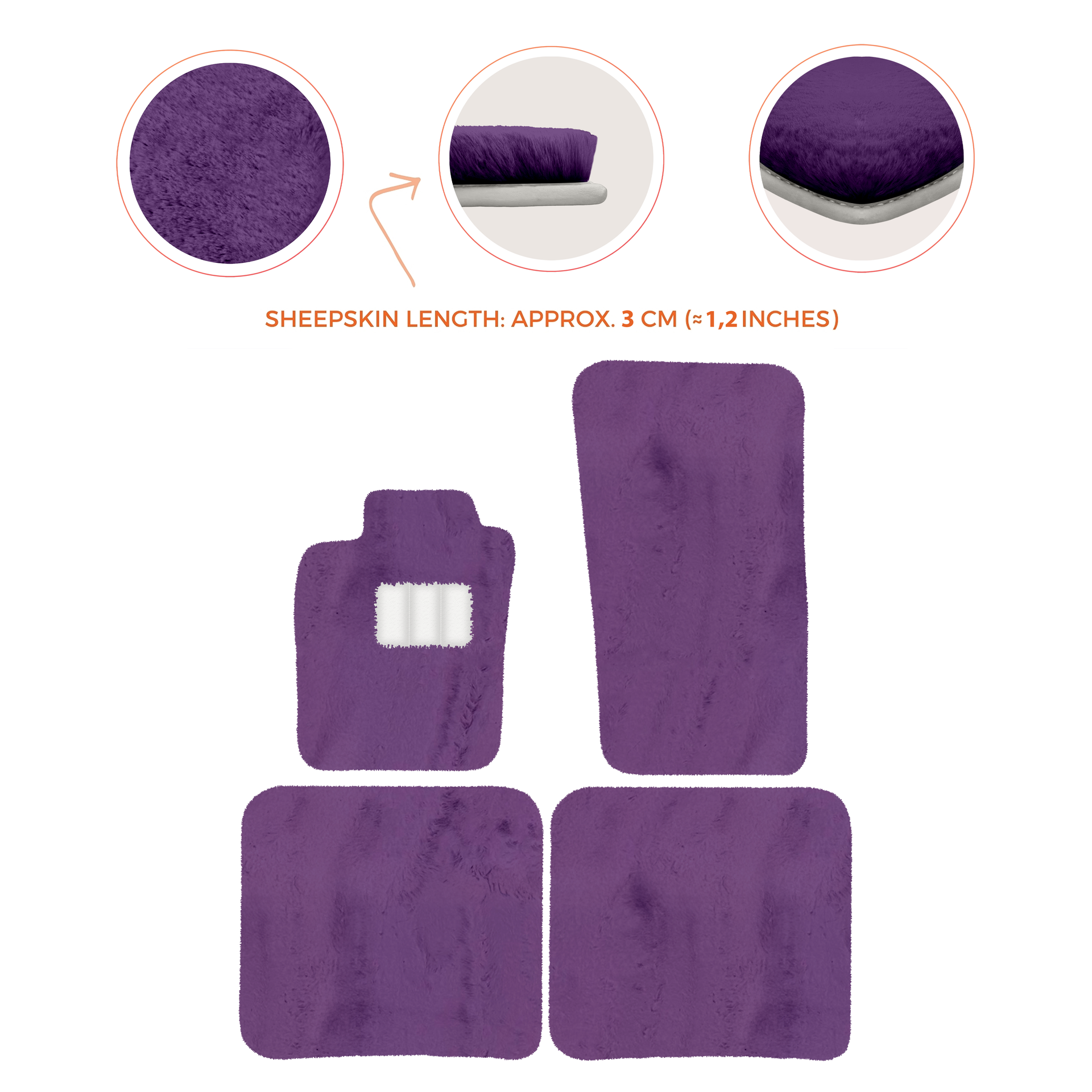 Premium Sheepskin Floor Mats for Bentley Bentayga (2015-2023)