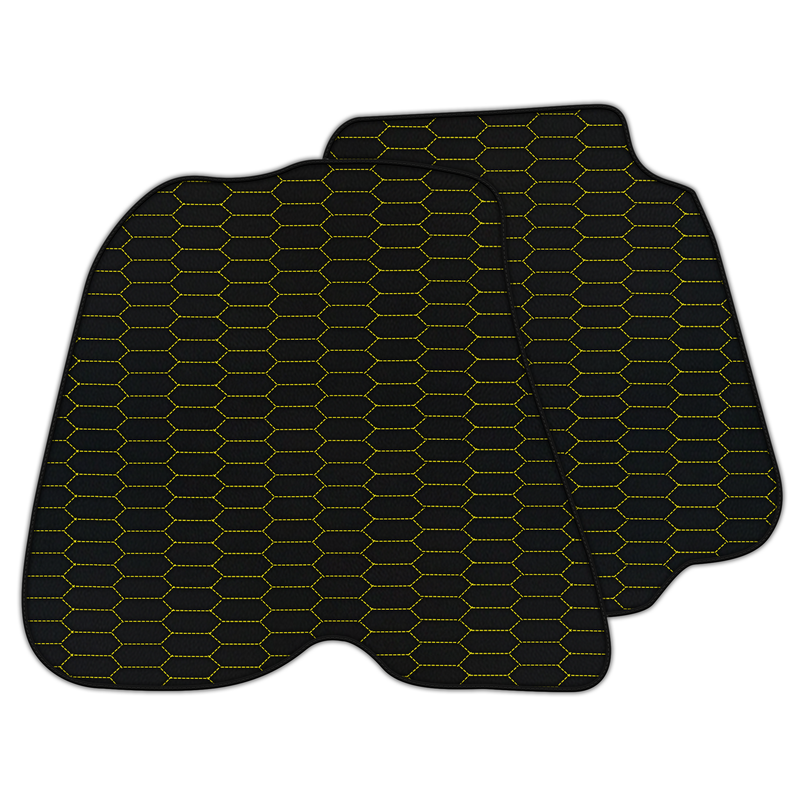 Customizable Leather Floor Mats with Raptor Hex Pattern for Ferrari F12 Berlinetta (2012-2022)