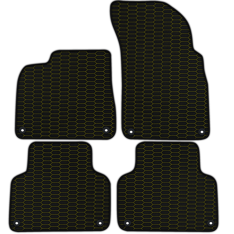 Customizable Leather Floor Mats with Raptor Hex Pattern for Audi RS Q8 (2019-2024)
